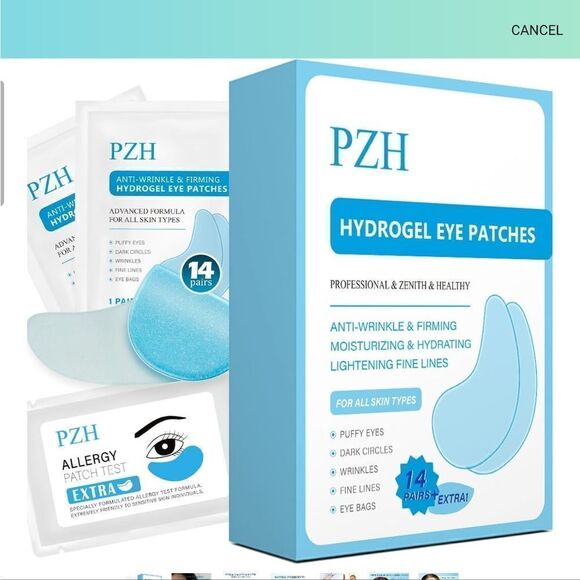 New! Under Eye Patches for Dark Circles, Eye Mask Gel - Reduce Puffiness & Lines - Picture 1 of 9